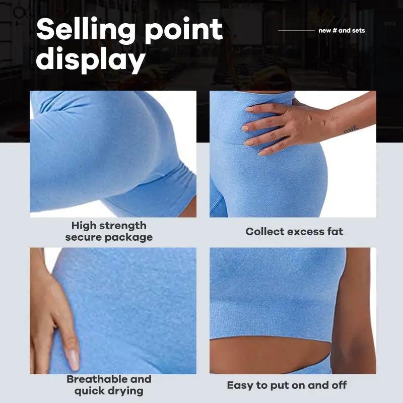 Conjunto de ioga sem costura
