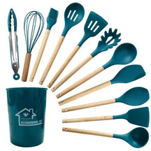 12 Pçs / set Utensílios de Cozinha de Silicone