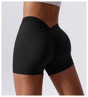 Shorts de ioga com levantamento de quadril