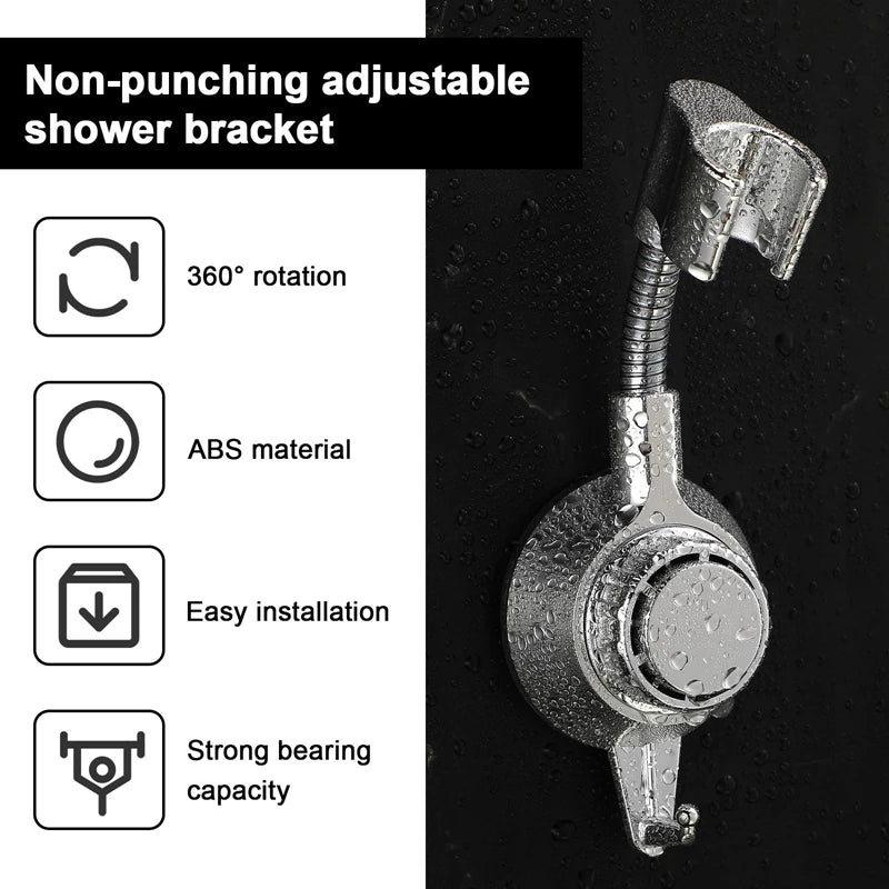 Suporte de chuveiro universal com rotação multi-ângulo