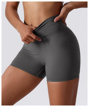 Shorts de ioga com levantamento de quadril