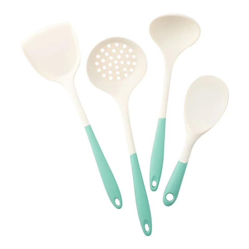 Conjunto de utensílios de cozinha de silicone de 4 peças