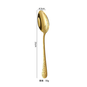 Conjunto de talheres criativos de ouro ocidental