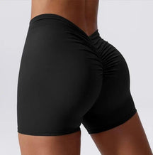 Shorts de ioga com levantamento de quadril