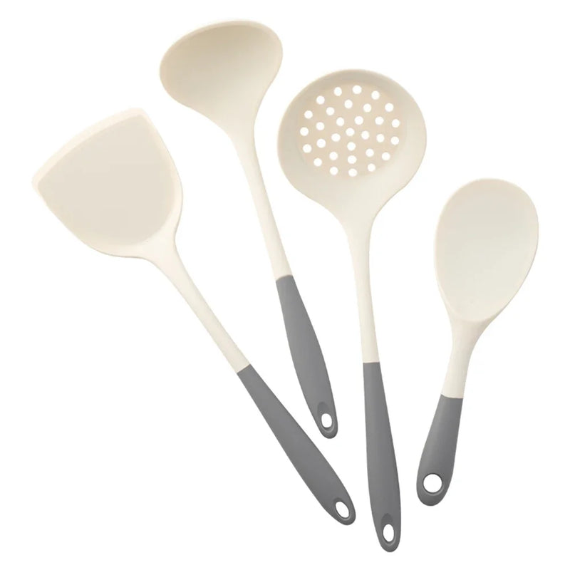 Conjunto de utensílios de cozinha de silicone de 4 peças